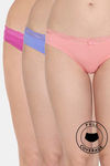 Zivame Low Rise Full Coverage Bikini Panty (Pack of 3) - Multicolor — thumbnail 1
